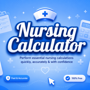 IV Drip Rate Calculator for nursing students and healthcare professionals